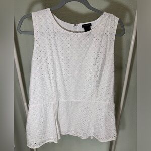 White Anne Taylor factory shirt size L